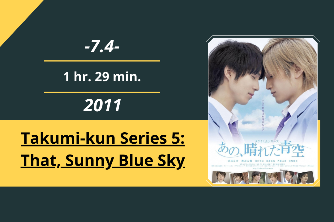 Review Film: Takumi-kun Series 5: That, Sunny Blue Sky (2011)